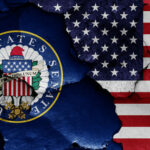Overnight Sit-In THREAT Shocks Minnesota House… United States Senate seal and American flag, cracked paint.