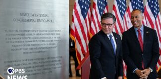 WATCH LIVE: Congress dedicates national time capsule ahead of America's 250th anniversary