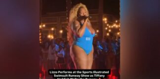 ‘Interesting lineup’: Lizzo performs in swimsuit at Sports Illustrated Miami show