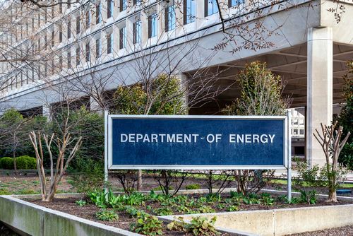 shutterstock1664498701jpg Department of Energy building sign in front of office complex