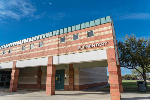 shutterstock_1056334082 Exterior of an elementary school building.
