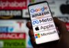 Big Tech’s Vanishing Act on Platner? Smartphone screen showing major tech company logos
