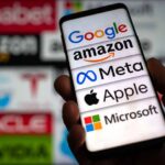 Big Tech’s Vanishing Act on Platner? Smartphone screen showing major tech company logos